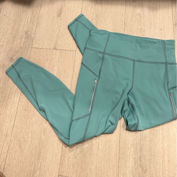 Athleta Pants - Athleta Rainier Tight in blue/turquoise color  MEDIUM